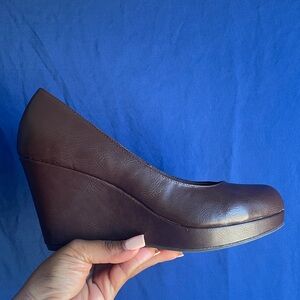 It’s Ok Brown Wedge Shoes